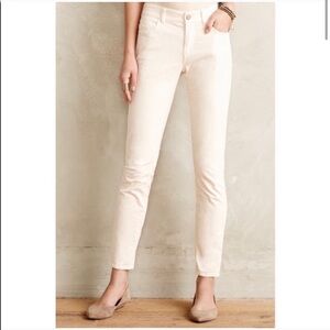 Pilcro and the Letterpress Off-White Corduroy Pants